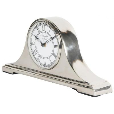 Triomphe Nickel Mantel Clock